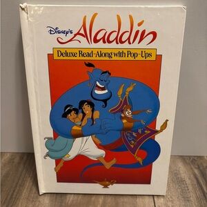 Vintage Disney’s Aladdin Kids Deluxe Read-Along  Pop-Up Book